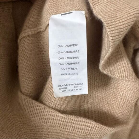 J. Crew Italian Cashmere Turtleneck Sweater Size M - Picture 5 of 5